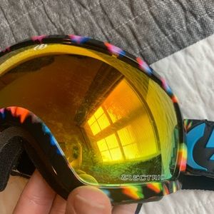 Electric snow goggles